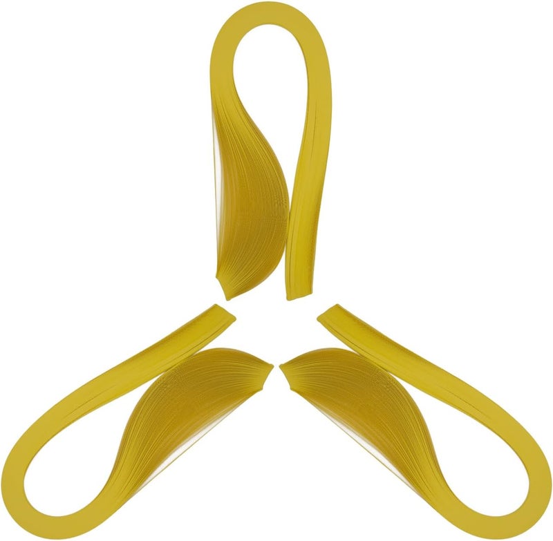 silllule 360Pcs Paper Quilling Strips 3mm (1/8inch) Width 54cm (21inch) Length Strips Quilling Art Paper, Single Color Quilling Strips Paper for Art,Parper Craft Decorating,Paper Hand Craft (Yellow) - Image 1